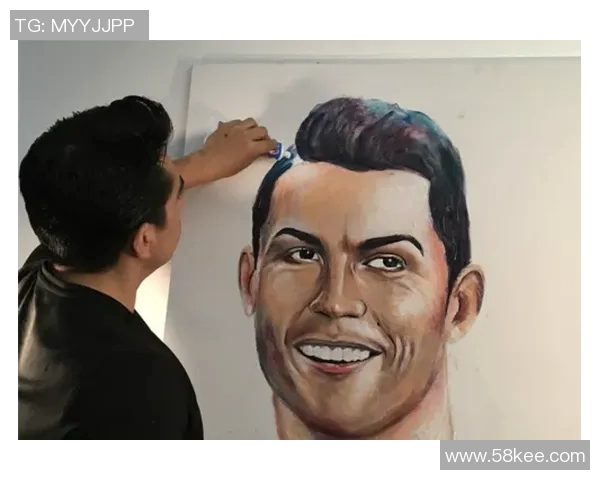 抽象艺术风格下的足球明星肖像创作与设计探索